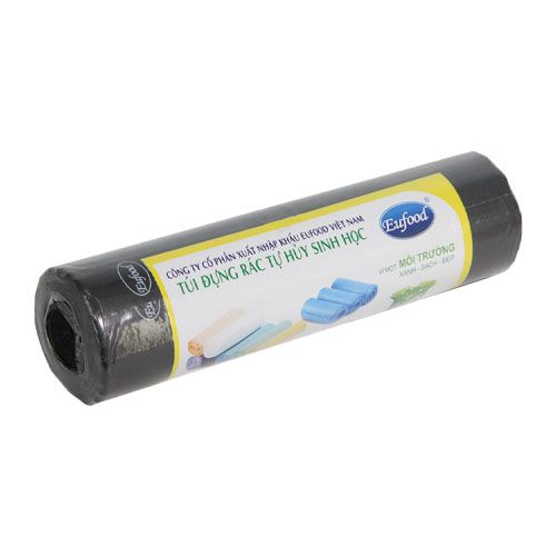 Túi Rác Tự Hủy Sinh Học Màu Đen Eufood 55*65Cm* 1Kg