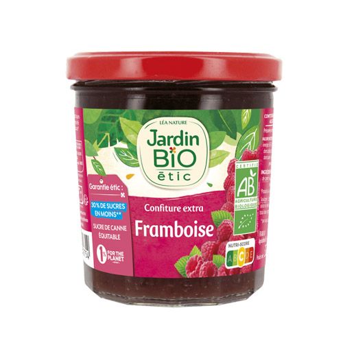 Raspberry Jam Low Sugar Jardine Bio 320G- 