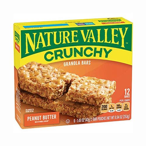 Crunchy Granola Bar Peanut Butter Natural Valley 252G- 