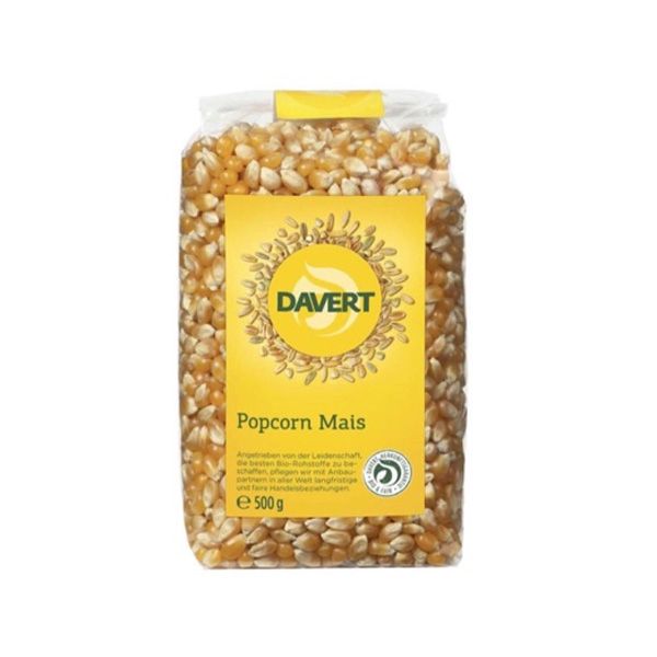 Organic Popcorn Davert 500G- Org Popcorn Davert 500G