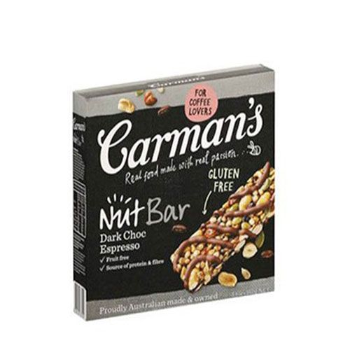 Thanh Dinh Dưỡng Chocolate Cà Phê Espresso Carman's 160G