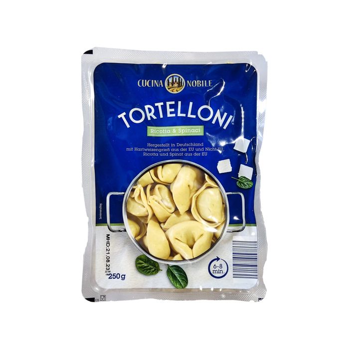 Nui Tortelloni Tươi Nhân Bó Xôi, Phô Mai Ricotta Cucina 250G- 