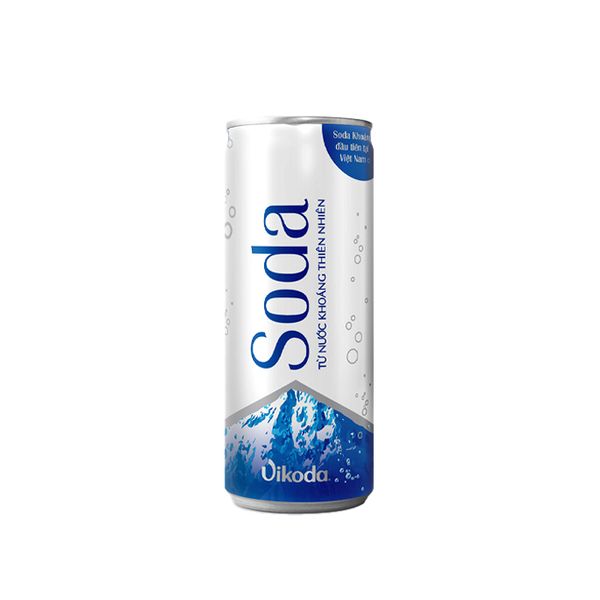 Nước Khoáng Soda Lon Vikoda 330Ml