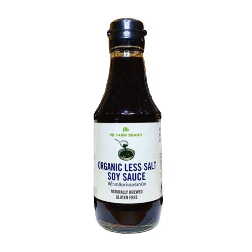Organic Few Salt Soy Sauce Pb Farm 200Ml