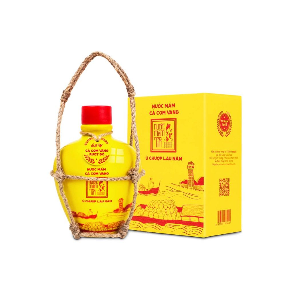 Nước Mắm Cá Cơm Vàng Ruột Đỏ Tĩn 60N 250Ml- 