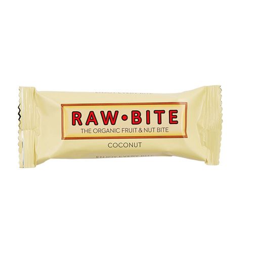 Thanh Dinh Dưỡng Hữu Cơ Từ Hạt Và Trái Cây Vị Dừa Raw Bite 50G