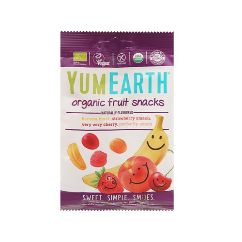 Organic Fruit Snacks Naturally Flavoured Yumearth 50G- Org Fruit Snacks Naturally Flavoured Yumearth 50G