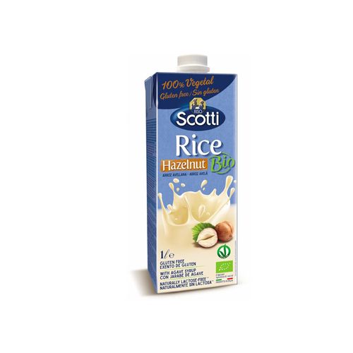 Organic Rice Hazelnut Milk Riso Scotti 1L- Org Rice Hazelnut Milk Riso Scotti 1L