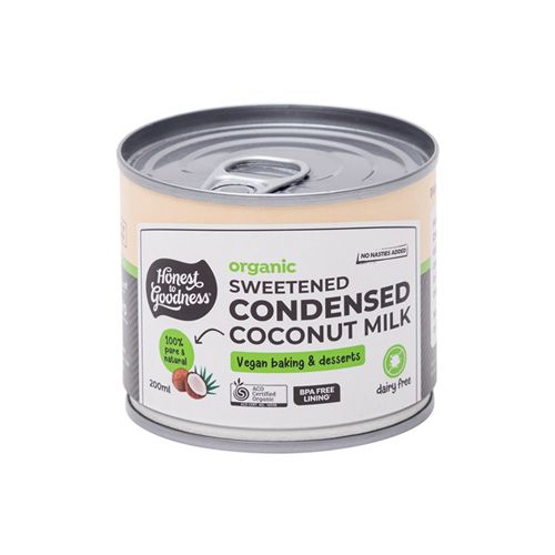 Organic Sweetened Condensed Coconut Milk Honest To Goodness 200Ml- Org Sweetened Condensed Coconut Milk Honest To Goodness 200Ml