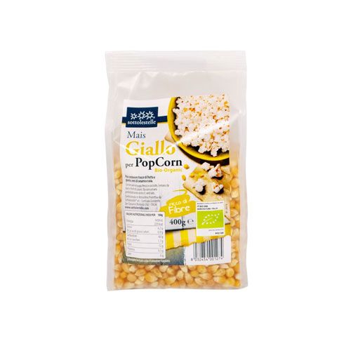 Organic Yellow Popcorn Sottolestelle 400G- Org Yellow Popcorn Sottolestelle 400G