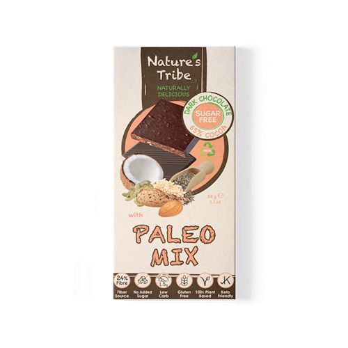 Chocolate Đen Paleo Diet Không Đường Nature'S Tribe 88G