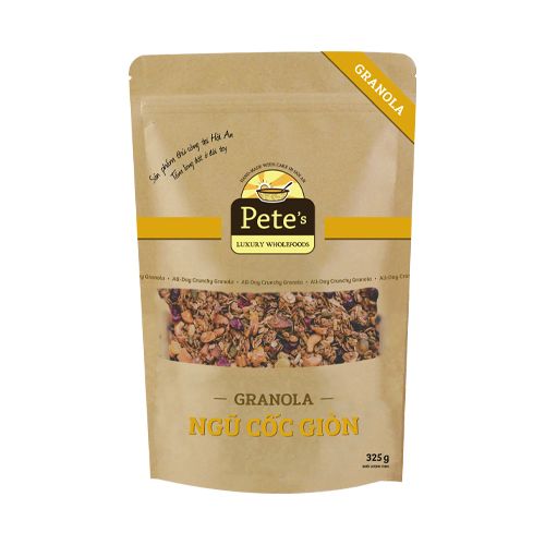 Ngũ Cốc Nướng Giòn Granola Pete 325G