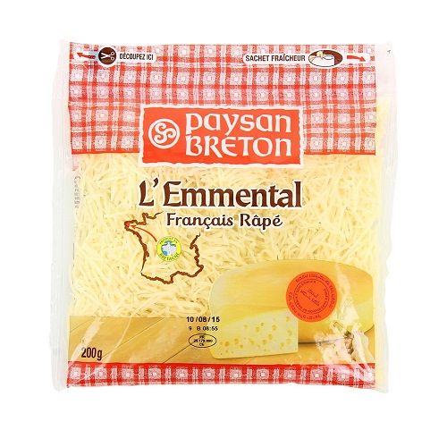 Shredded Emmental Paysan Breton 200G- Shredded Emmental Paysan Breton 200G