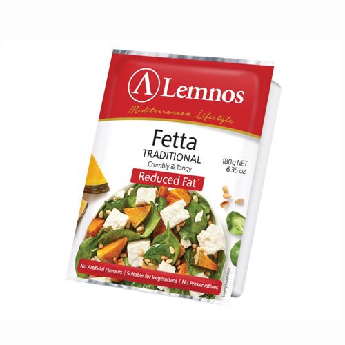 Feta Cheese Lemnos Reduced Fat 180G- Feta Cheese Lemnos Reduced Fat 180G