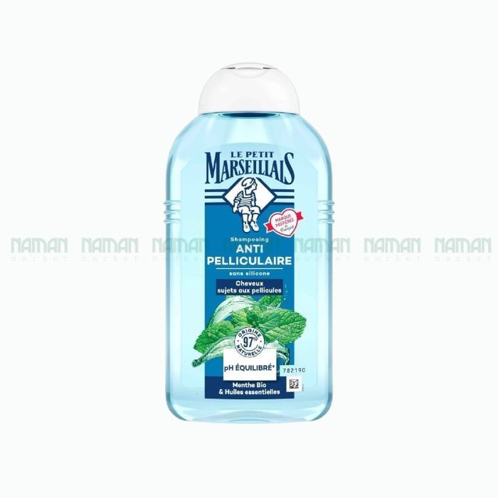 Dầu Gội Trị Gàu Tinh Dầu Bạc Hà Hữu Cơ Le Petit Marseillais 250ml-