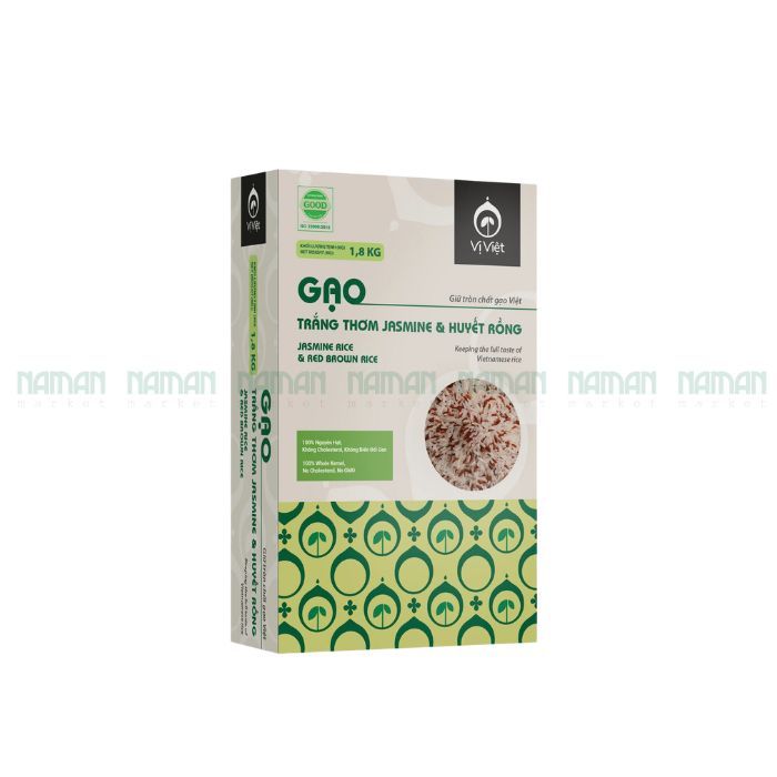 Jasmine Rice Red Brown Rice Vi Viet 1kg8-