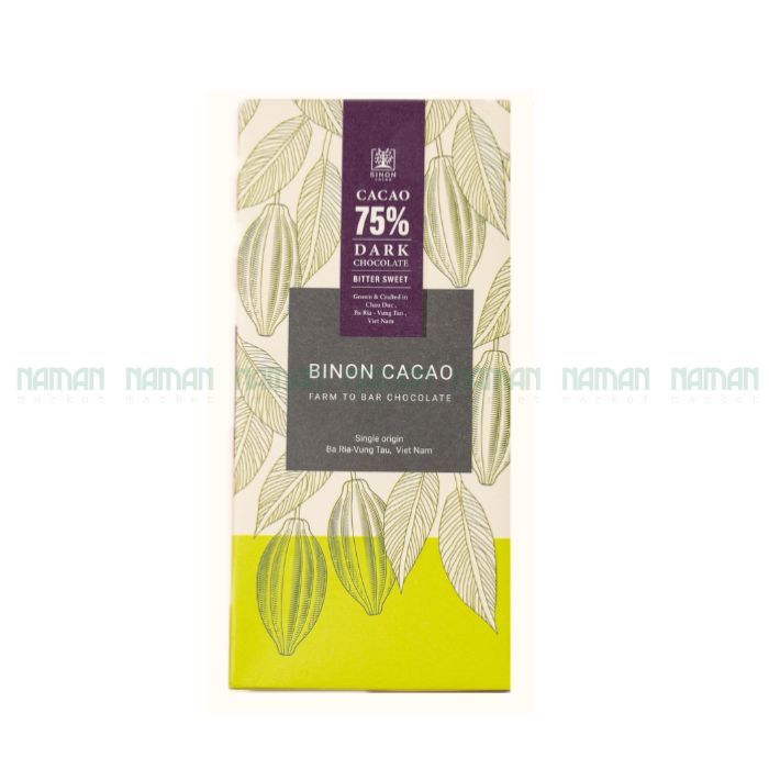 Chocolate Bar Dark 75% Binon 40g-