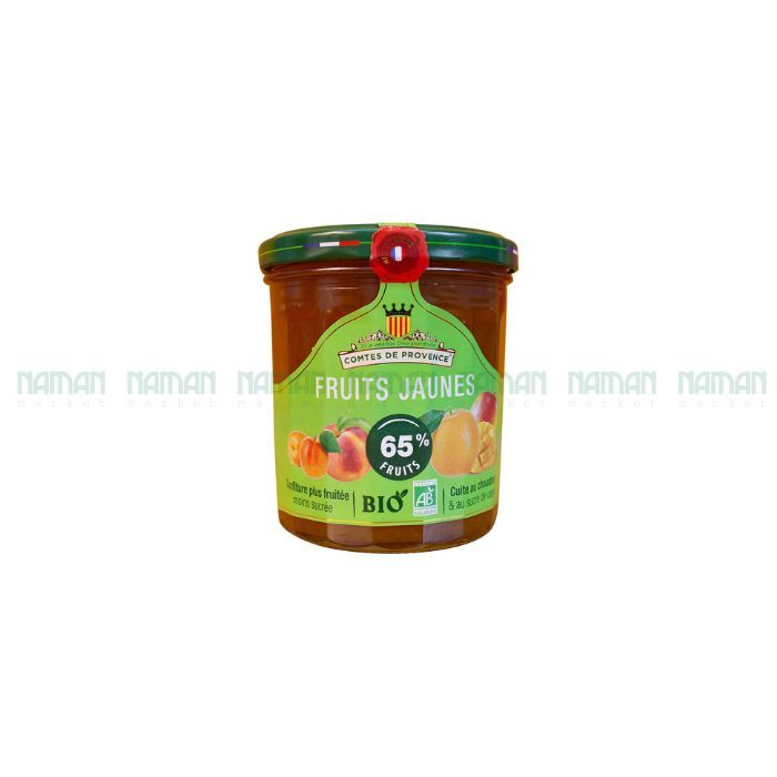 Organic Jam Apricot, Peach, Mango, Orange Comtes De Provence 350G-