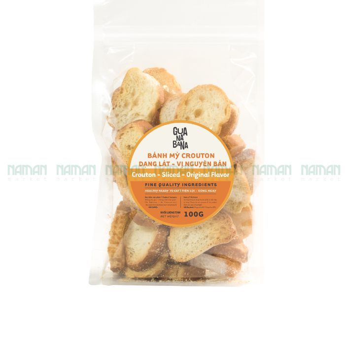Bánh Mỳ Crouton Dạng Lát Vị Nguyên Bản 100G-
