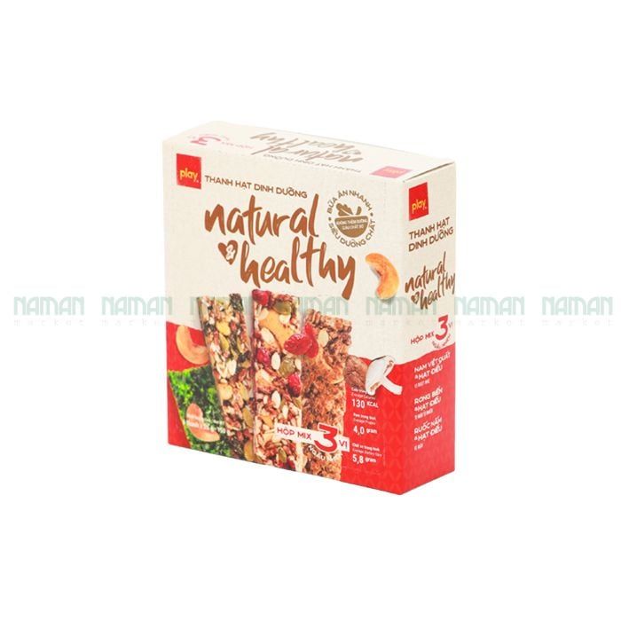 Thanh hạt dinh dưỡng mix 3 vị Play 150g-