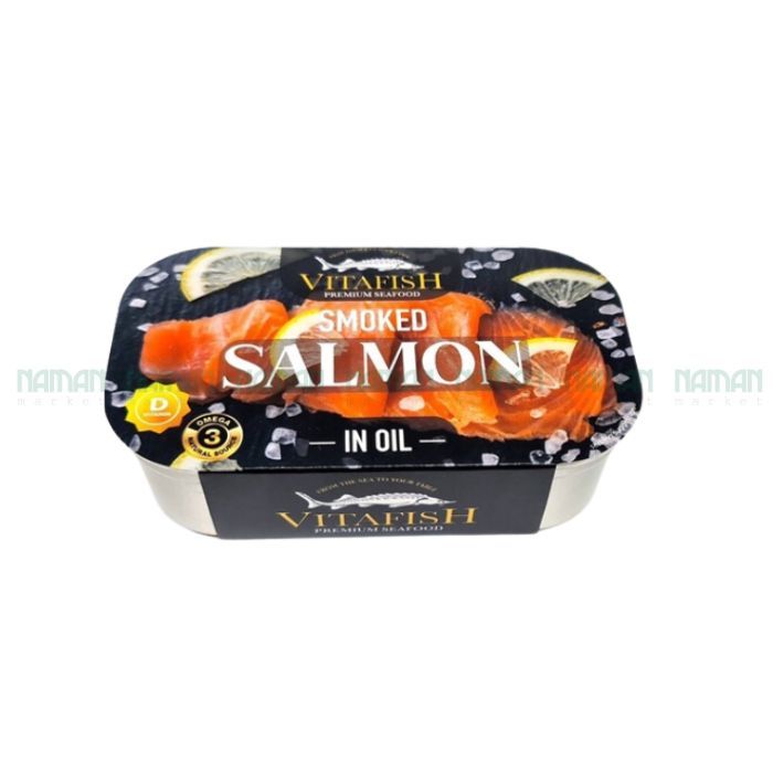 Cá Hồi Hun Khói Ngâm Dầu Cao Cấp Vitafish 120G-