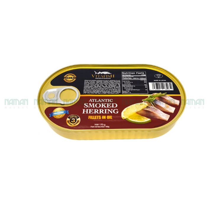 Premium Smoked Herring In Oil Vitafish 190G-