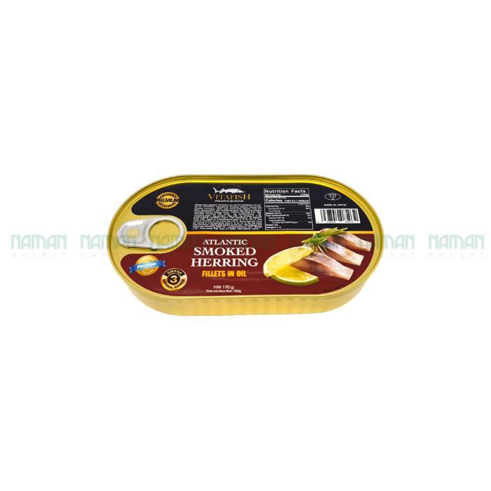 Phi Lê Cá Trích Hun Khói Ngâm Dầu Cao Cấp Vitafish 170G-