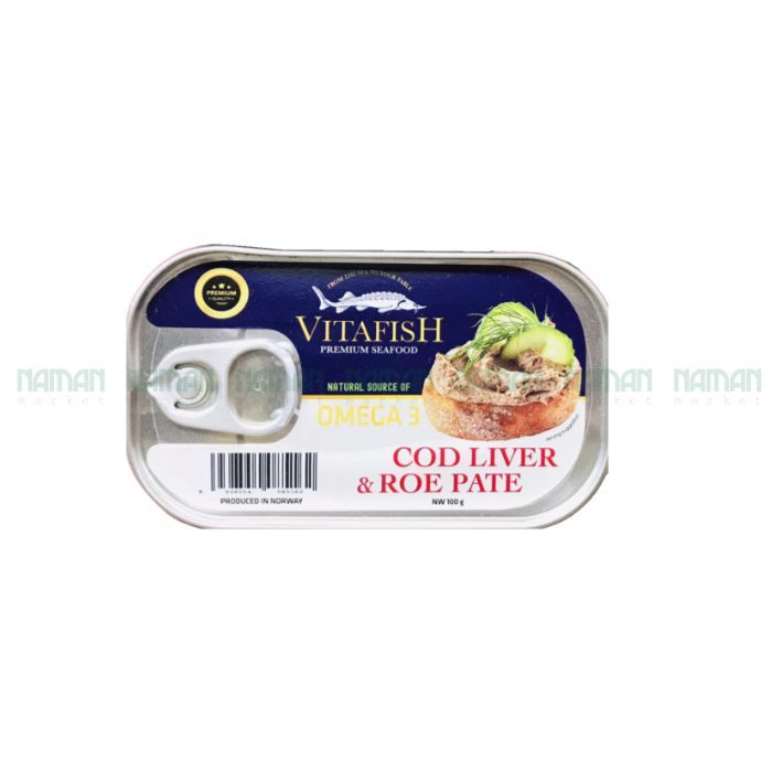 Premium Cod Liver And Cod Roe Pate Vitafish 100G-