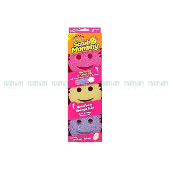 Hộp 3 Miếng Bọt Biển Rửa Chén Mommy Scrub Daddy-