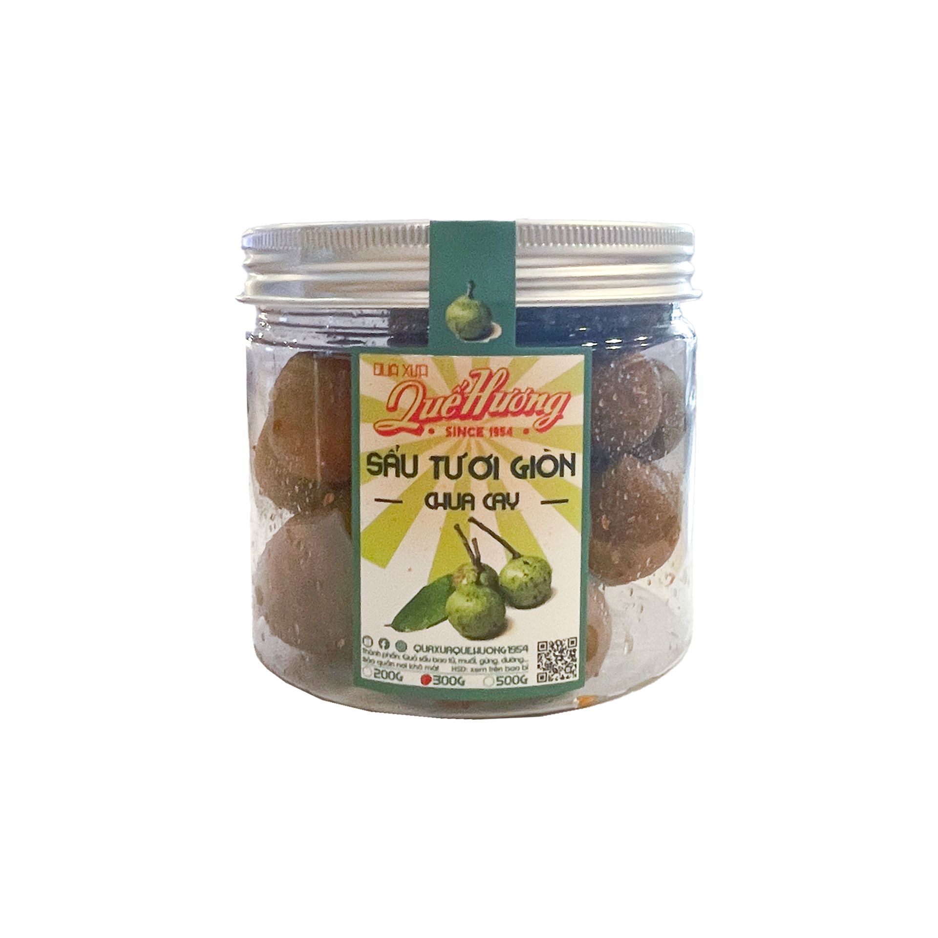 Sấu Tươi Giòn Cay Quế Hương 300G- 