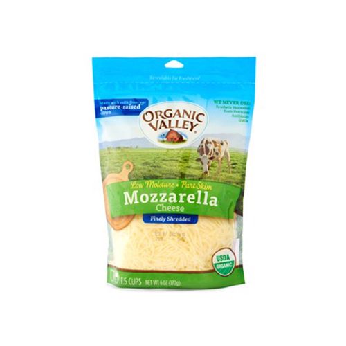 Shredded Low Moisture Mozzarella Cheese Organic Valley 170G- Shredded Low Moisture Mozzarella Cheese Organic Valley 170G