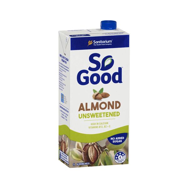 Almond Milk Unsweetened So Good 1L