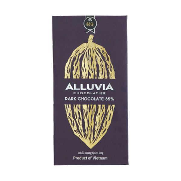 Chocolate Đen 85% Alluvia 80G- Chocolate Đen 85% Alluvia 80G