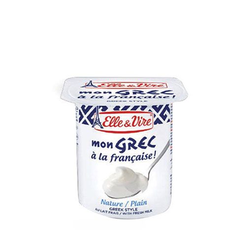 Sữa Chua Kiểu Hy Lạp Tự Nhiên Elle & Vire 125G