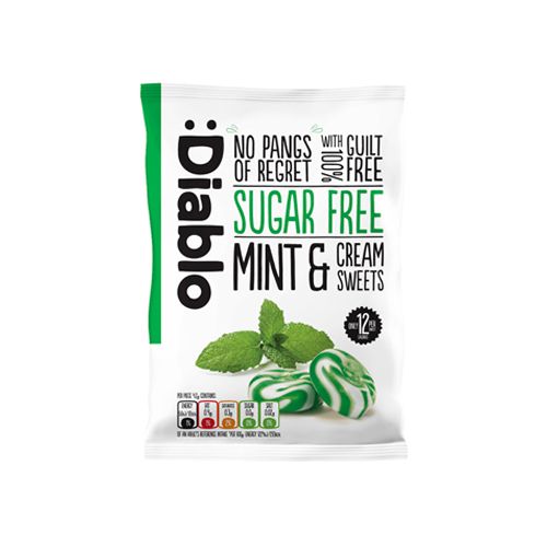 Sugar Free Mint & Cream Sweets Diablo 75G- 