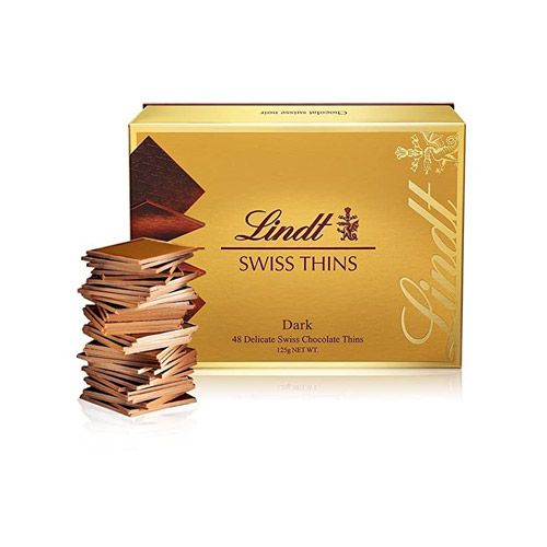 Chocolate Lindt Swiss Dark Thin 125G- Chocolate Lindt Swiss Dark Thin 125G