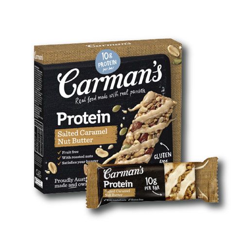 Thanh Dinh Dưỡng Vị Caramel, Muối Và Bơ Carman'S 200G