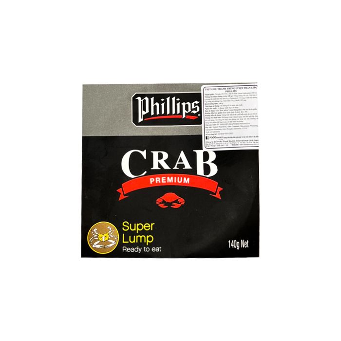 Pasteurized Super Lump Crab Meat Philips 140G-