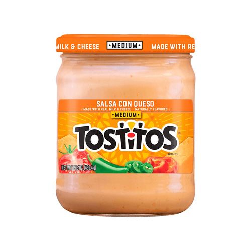 Salsa Con Queso Cheese Medium Tostitos 425.2G- Salsa Con Queso Cheese Medium Tostitos 425.2G