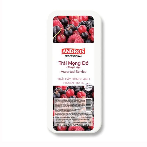 Trái Mọng Đỏ Tổng Hợp Đông Lạnh Andros 600G- 