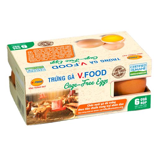 Trứng Gà Vfood 312G (6 Trái/Hộp)- 