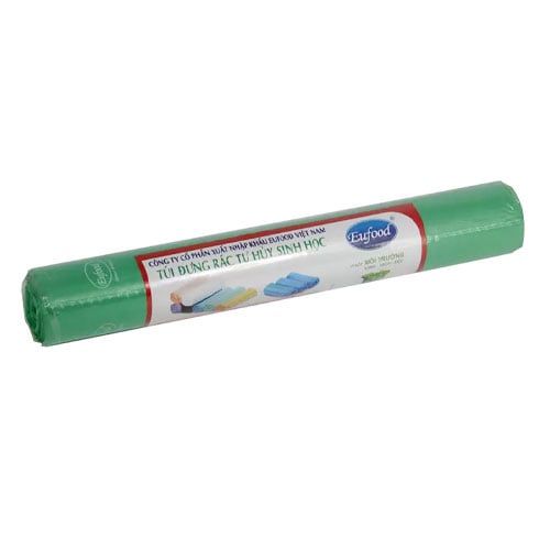 Túi Rác Tự Hủy Sinh Học Màu Xanh Eufood 65*80Cm*25Cai