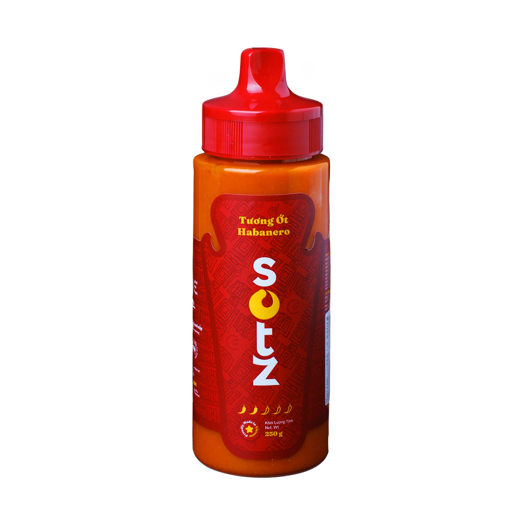 Habanero Hot Sauce Sotz 250G-