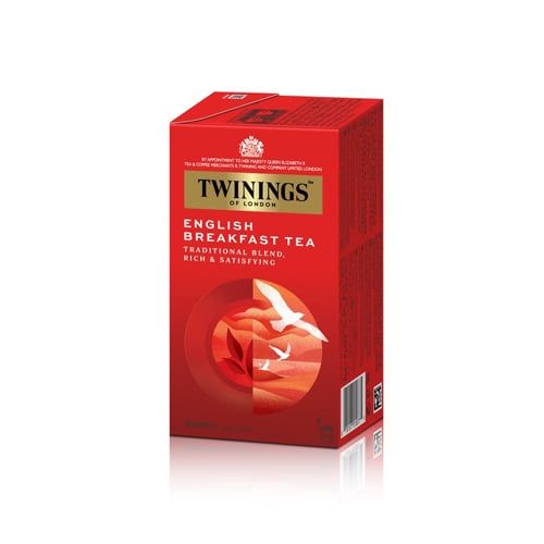 English Breakfast Tea Twinings 25 Bags/Box-