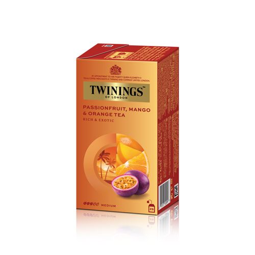 Passion Mango Orange Flavour Black Tea Twinings 25Bags/Box- Passion Mango Orange Flavour Black Tea Twinings 25Bags/Box