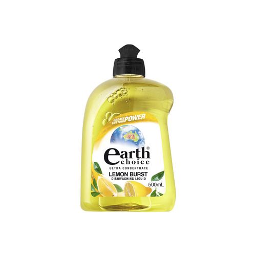 Ultra Concentrate Lemon Burst Dishwashing Liquid Earth Choice 500Ml- 