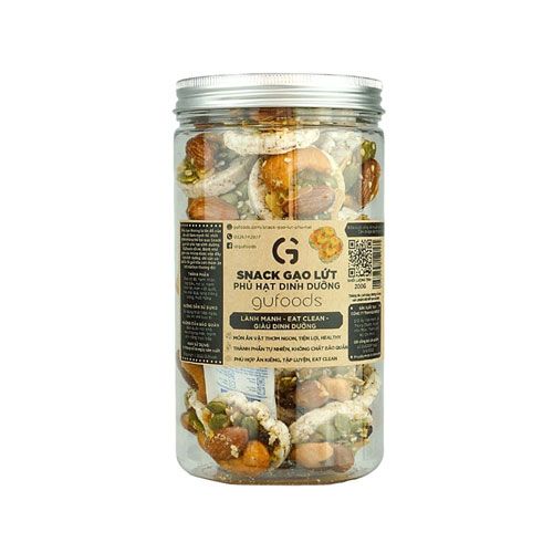 Bánh Gạo Lứt Phủ Hạt Gufoods 200G- 