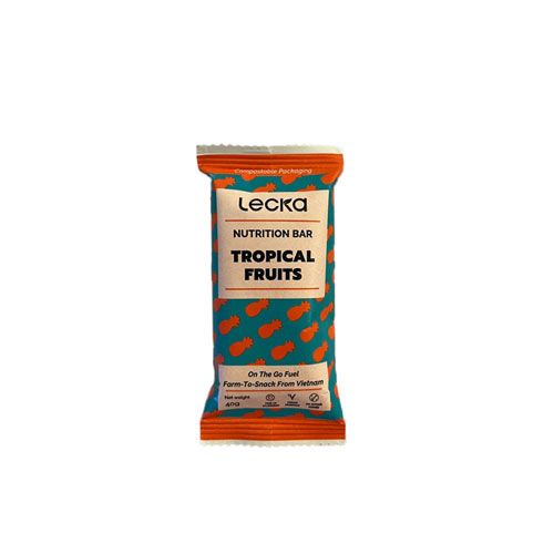Thanh Dinh Dưỡng Trái Cây Nhiệt Đới Lecka 40G