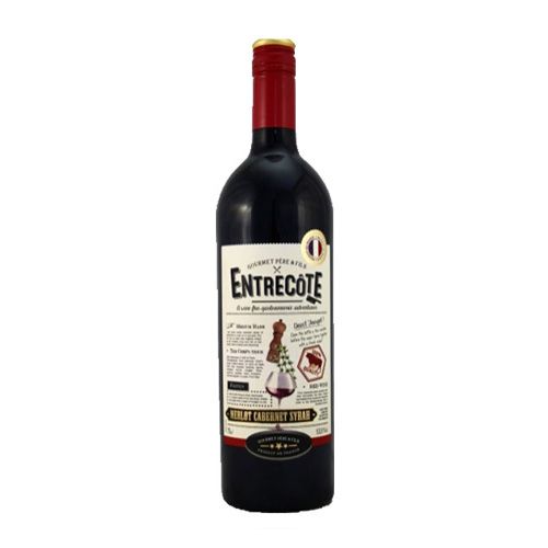 Rượu Vang Đỏ Entrecote Melot Cabernet Syrah Vdp 750Ml- 