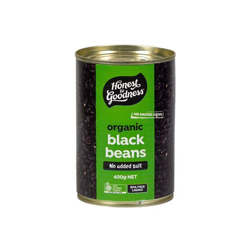 Organic Black Beans Bpa Free Honest To Goodness 400G Nam An Market